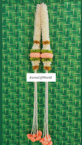 Peach Pearl Hangings!!!Set of 2!!