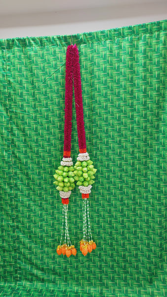 Lotus Bud/Jasmine Loop Garlands!!!! Set of 2!!! - KairaGiftWorld