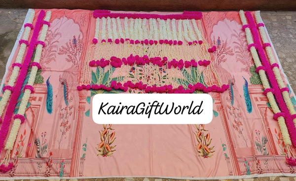 Peach Backdrop / Pink Garlands Set!!!