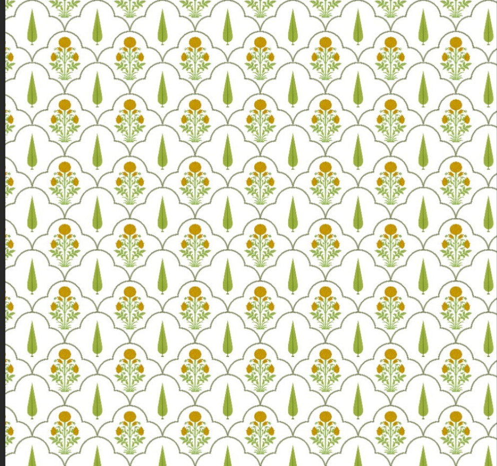 Floral backdrop cloth