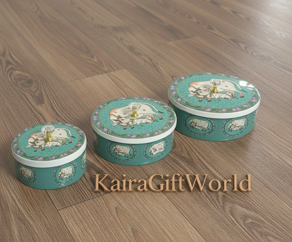 Pichwai Cow Storage Boxes