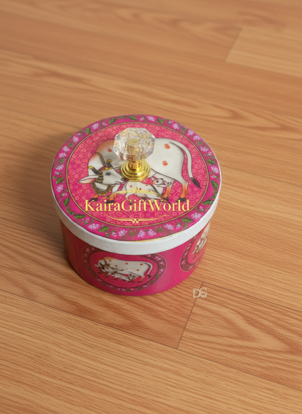 Pichwai Cow Storage Boxes