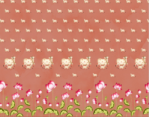 Pichwai Cow Backdrop cloth!!!