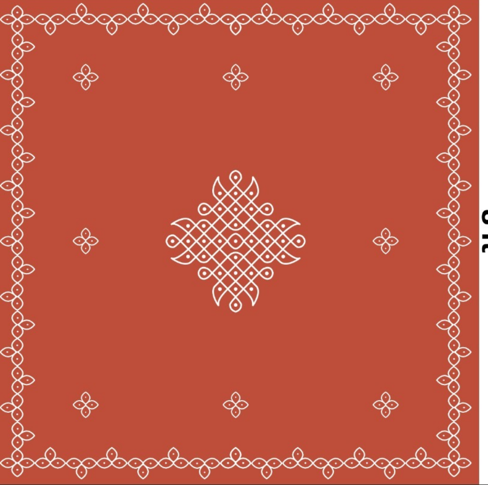 Maroon Kolam Cloth!!!!