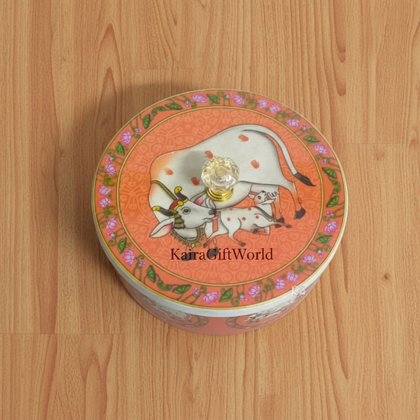 Pichwai Cow Storage Boxes