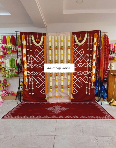 Brown Kolam Backdrop Set!!!