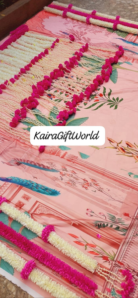 Peach Backdrop / Pink Garlands Set!!!