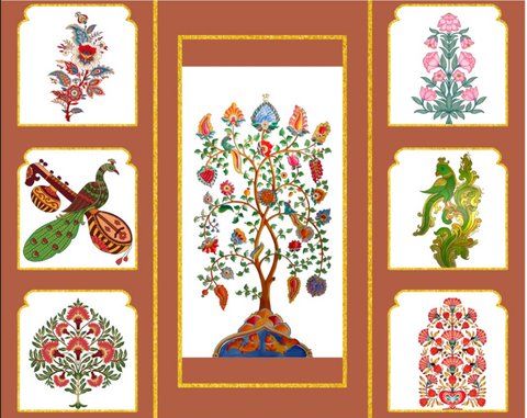 Peacock/Parrot Floral Backdrop Cloth!!!
