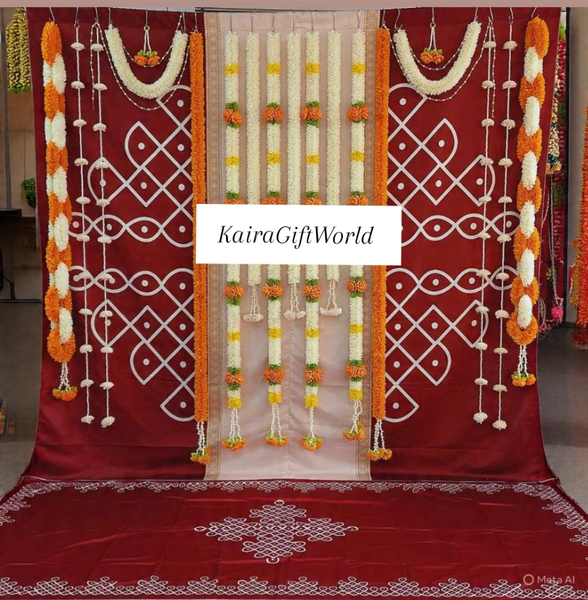 Brown Kolam Backdrop Set!!!