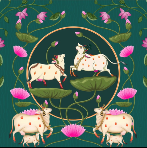 Pichwai Cow Backdrop!!!