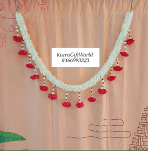 White/Red U shape Jasmine Toran!!!
