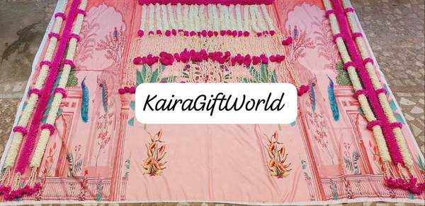 Peach Backdrop / Pink Garlands Set!!!