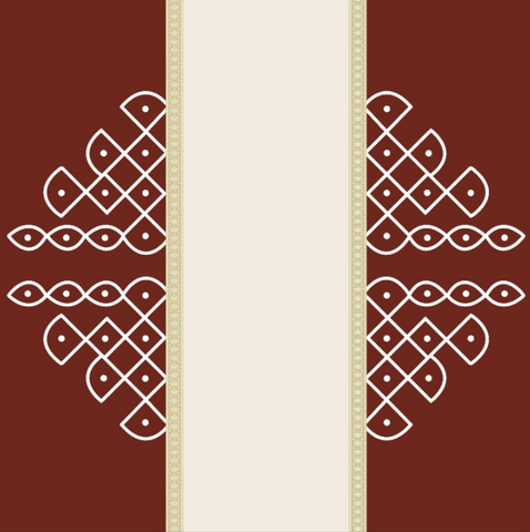 Brown Kolam Backdrop!!!