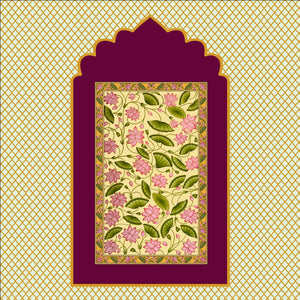 Pichwai Lotus Backdrop Cloth