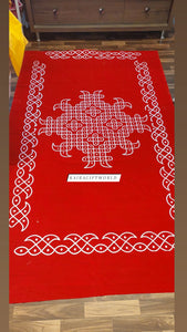 Red Kolam Mat!!!