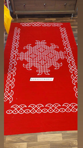 Red Kolam Mat!!!