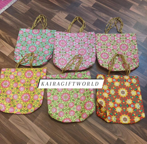 Raw Silk Pichwai Thamboolam Bags!!!