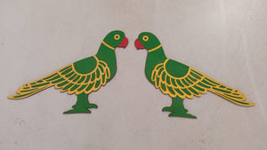 Wooden Parrots- Set of 2!!!