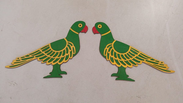 Wooden Parrots- Set of 2!!!