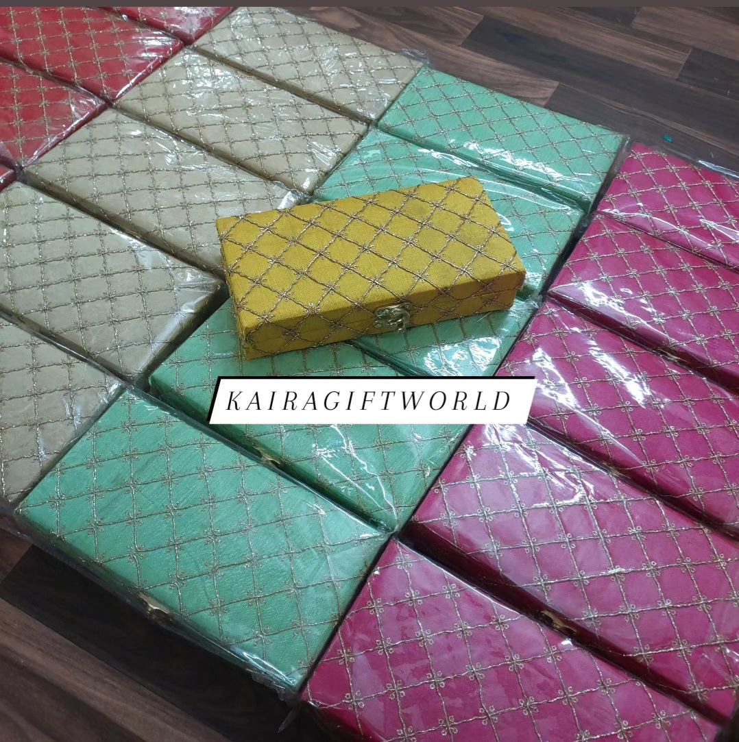 Gold Embroidery Jewelry Boxes!!