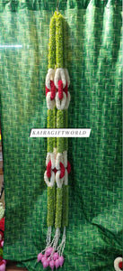 White and Pink Green Loop Garlands!!! - Pair