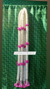 White Floral Hangings- Pair!!!