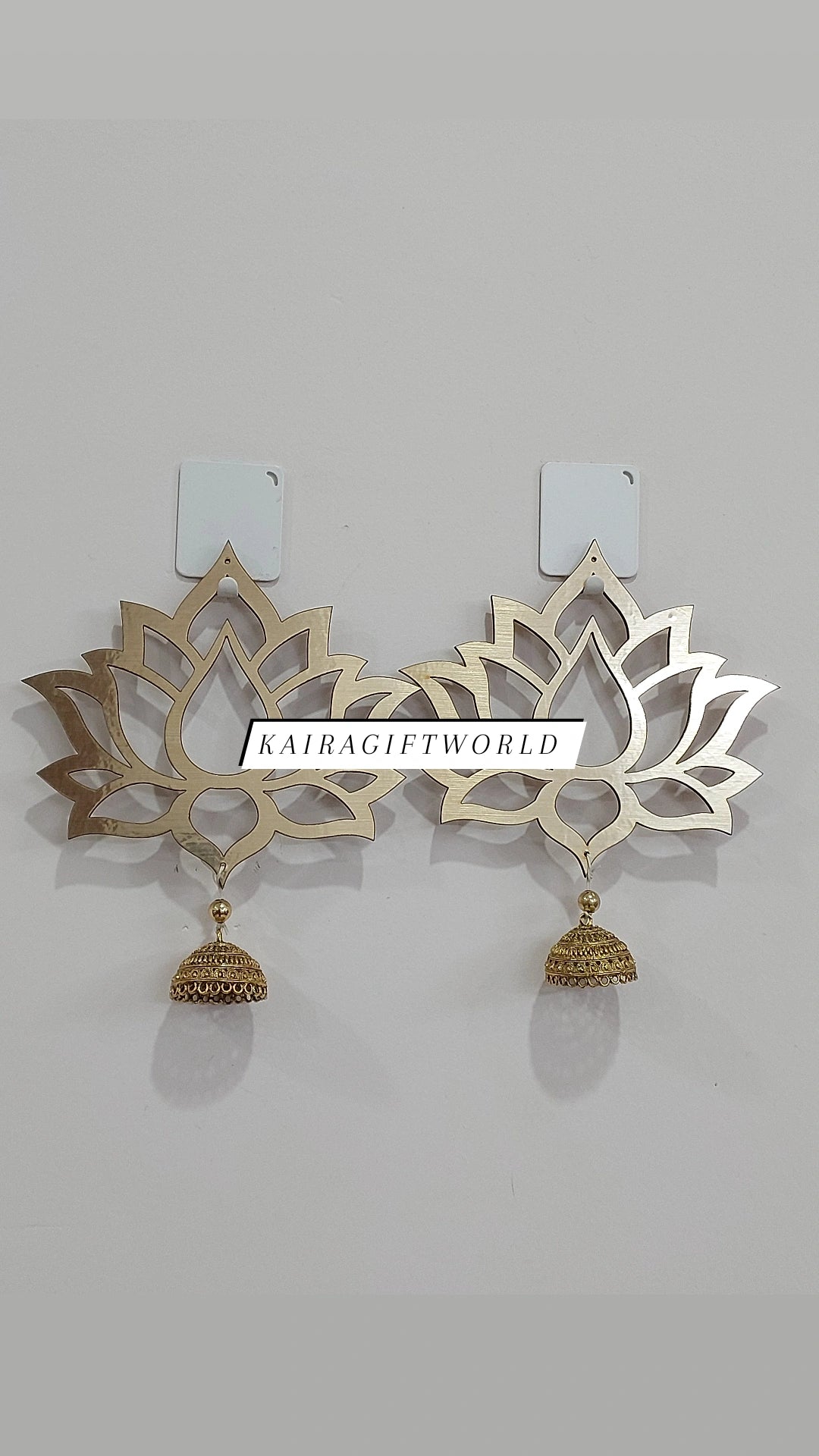 Gold Lotus Jhumka Hangings!!!