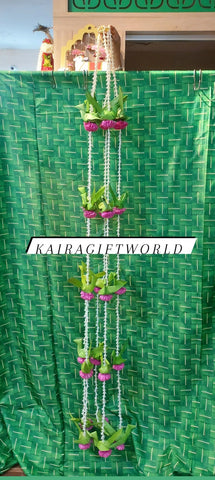 Parrot Pink Flower Lilly Hangings