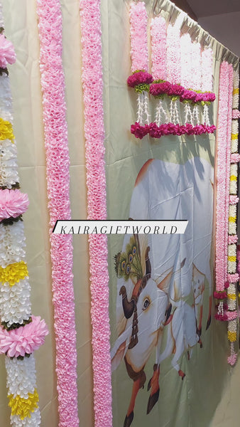 Pichwai Cow Pink Garlands Set!!!