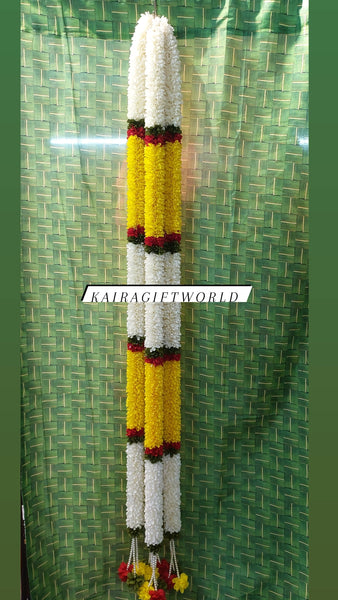 White/Yellow/Red Garlands!!! Pair