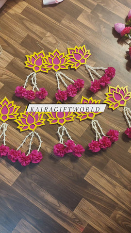 Yellow/Pink Lotus Cutouts