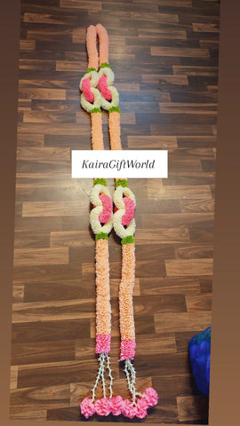 Peach/Pink Loop Garlands!!!Set of 2!!