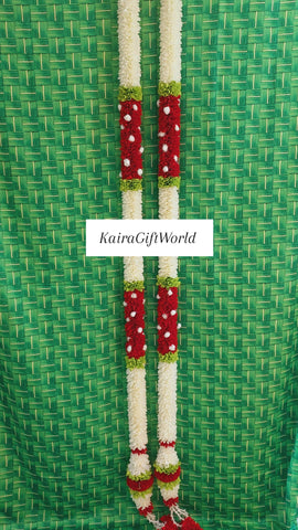 White/Red Garlands!!!Set of 2!!!