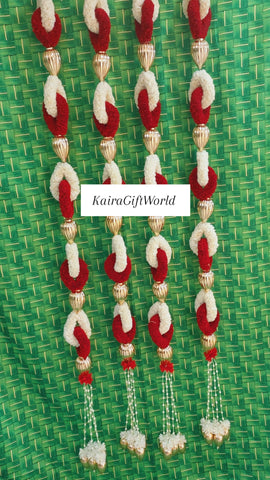 White/Red Loop Garlands!!!Set of 2!!