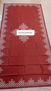 Maroon Kolam cloth!!