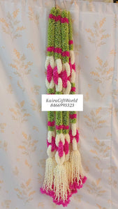 Green/Pink Loop Garlands!!!Set of 2 !!!