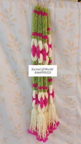 Green/Pink Loop Garlands!!!Set of 2 !!!