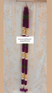 Purple/Gold Lotus bud Garlands!!!Set of 2!!!