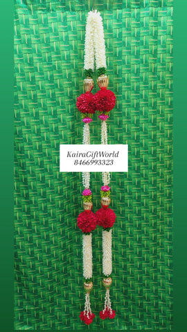 White/Dark Pink Hangings!!! Set of 2!!!