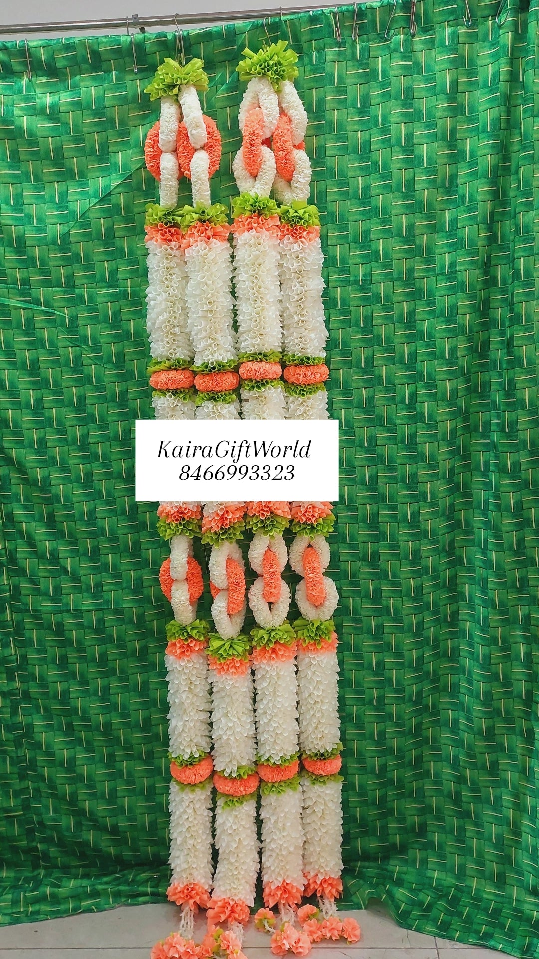 White and Peach Garlands!!! Set of 2!!!