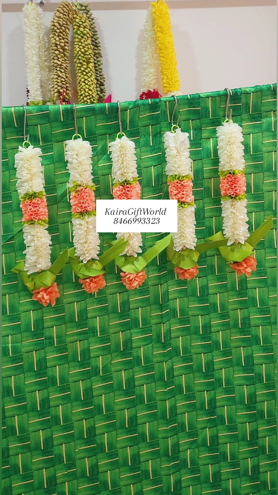 White and Peach Parrot Hangings!!!