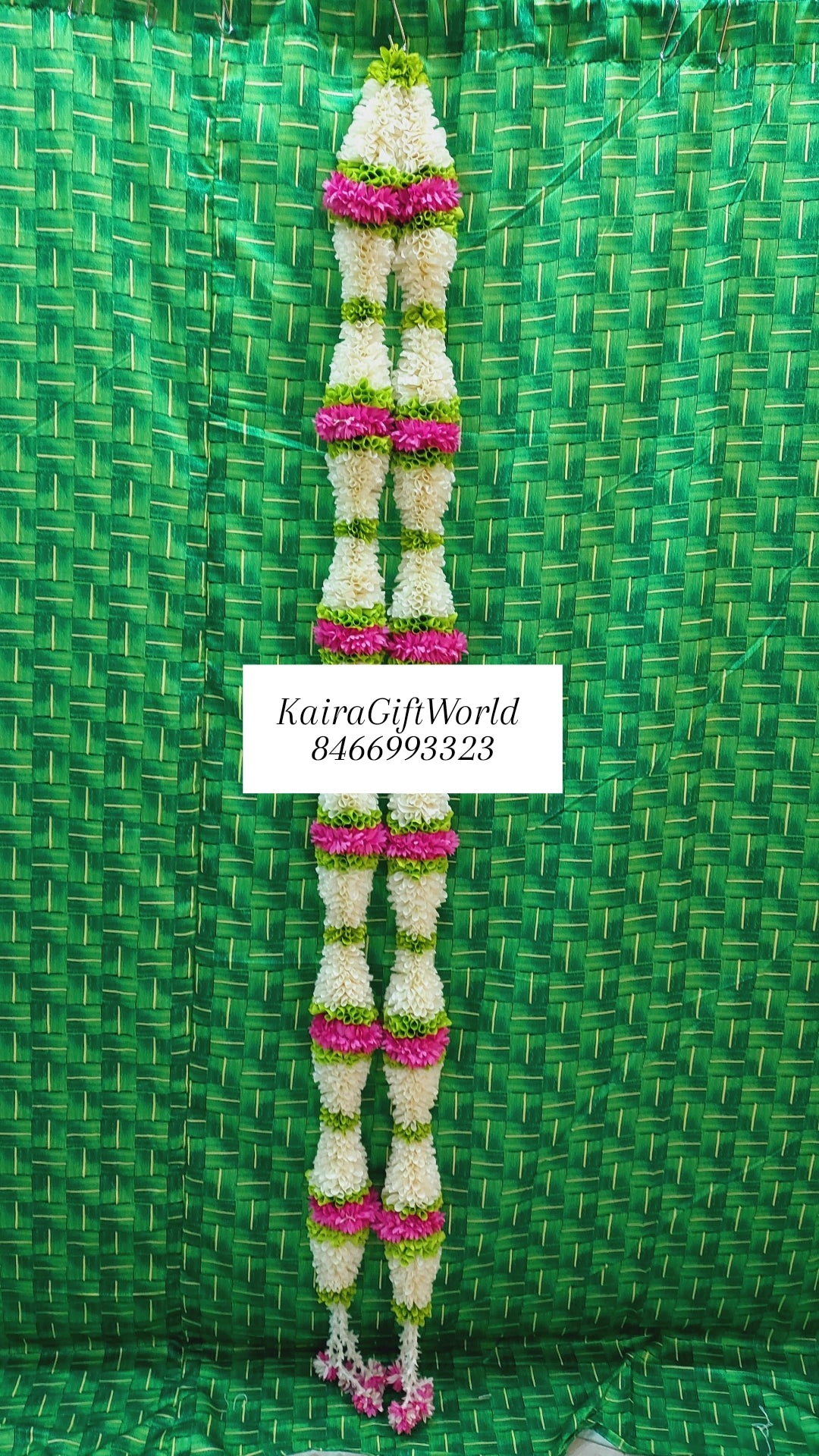 White and Pink Garlands!!! Set of 2!!!