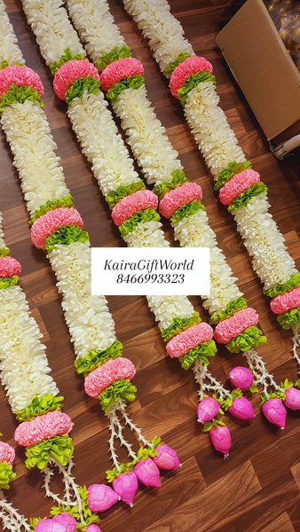 White and Pink Garlands!!! Set of 2!!!