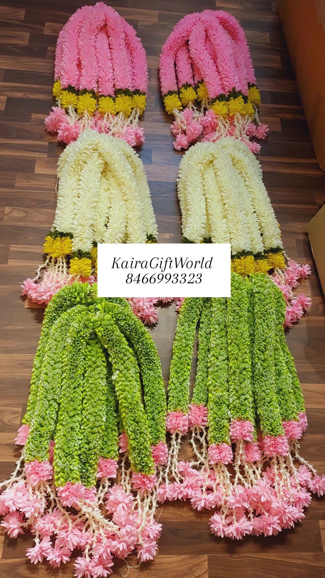 Pink/Green/White Garlands Set!!!