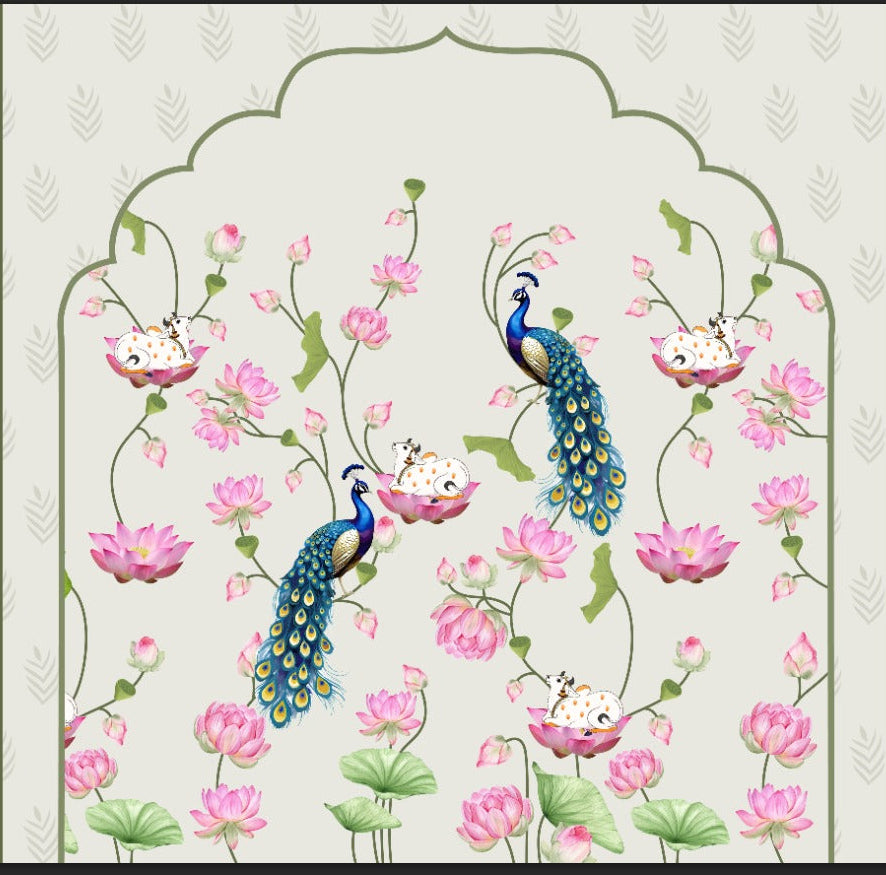 Peacock Backdrop Cloth