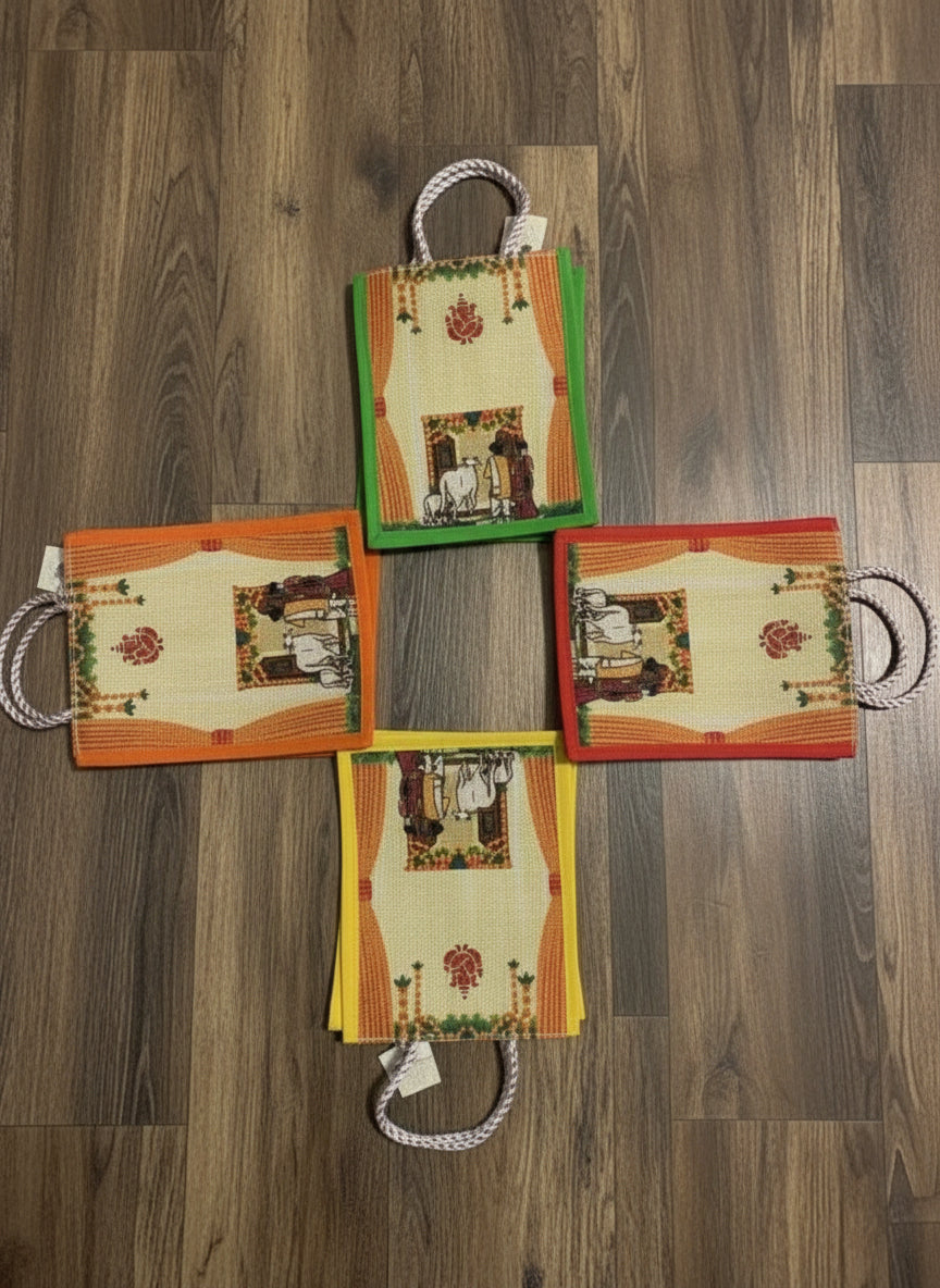 House Warming Print Jute Bag!!!