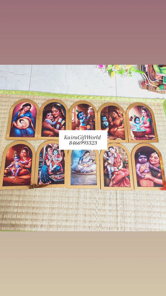 Balgopal Theme Wooden Cutouts Set!!! - KairaGiftWorld
