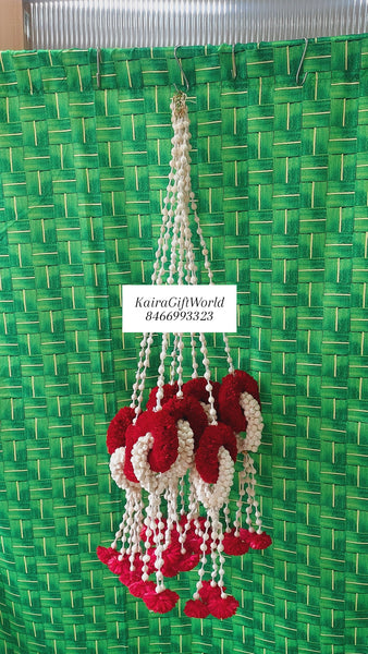 Red and White Jasmine Loop Hangings!!!