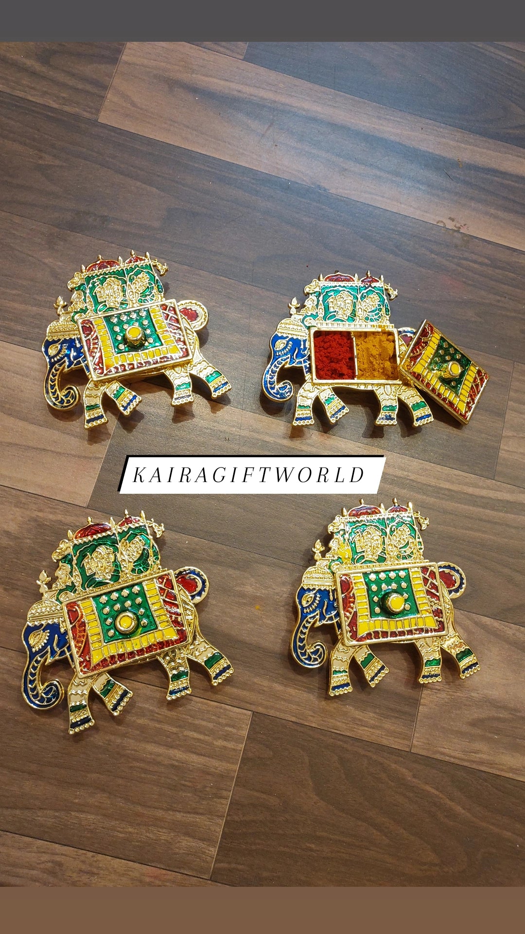 Elephant Haldi Kumkum Holders