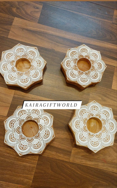 Wooden Candle Holder